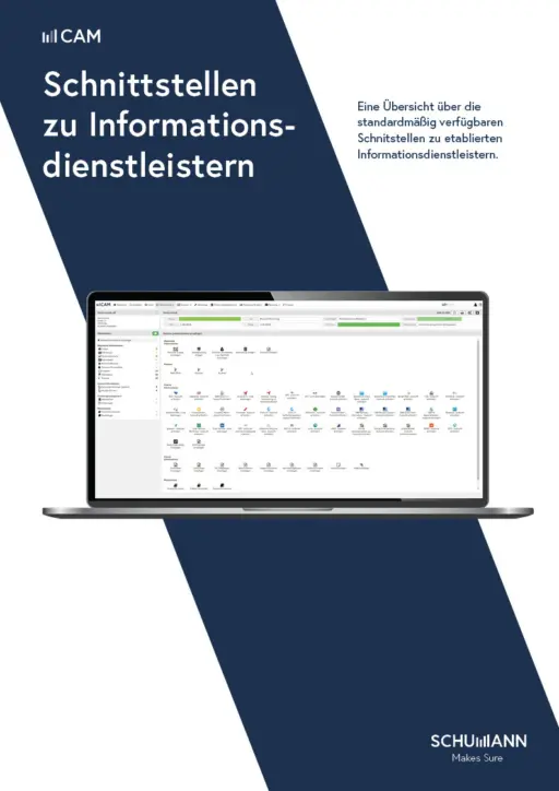 Schnittstellen zu Informationsdienstleitern in CAM